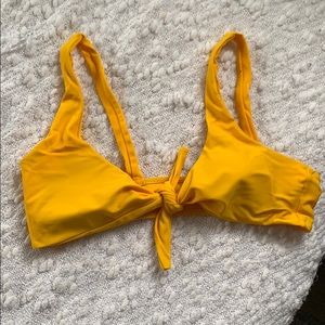 Zaful Yellow Bikini Top